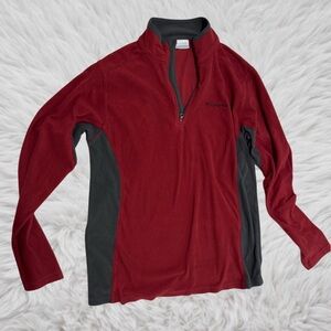 Columbia Red and Gray Fleece Jacket